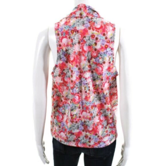 Lululemon Sleeveless Chic Floral Relaxed Tank Top V neck Casual Blouse 8 NWOT - Picture 5 of 8